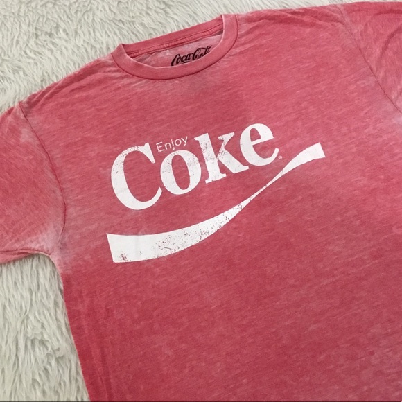 Coca Cola Other - Coca Cola boho hip distressed red burnout t shirt